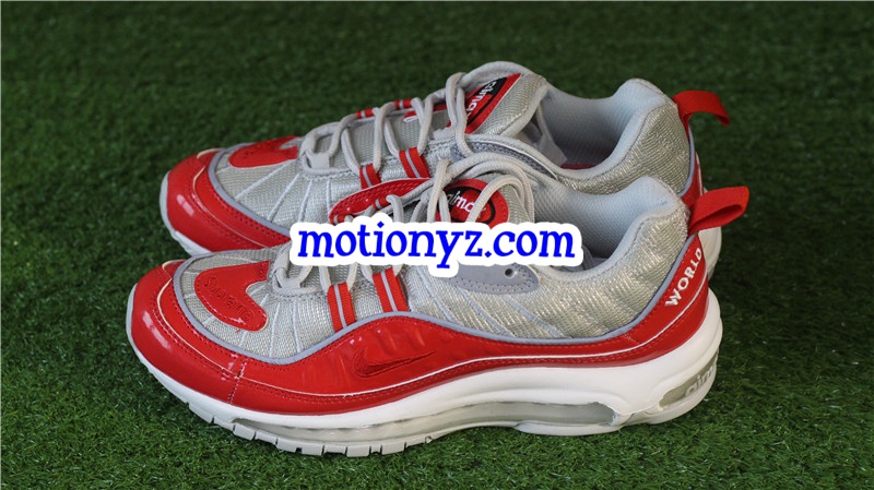 Nike Air Max 98 Supreme Red Silver